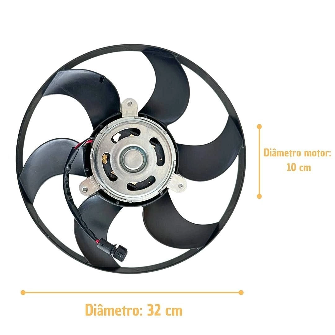 Ventoinha Radiador VW Gol Parati Saveiro Sem Ar 1995/2008 Ventoinha Radiador VW Gol Parati Saveiro Sem Ar 1995/2008