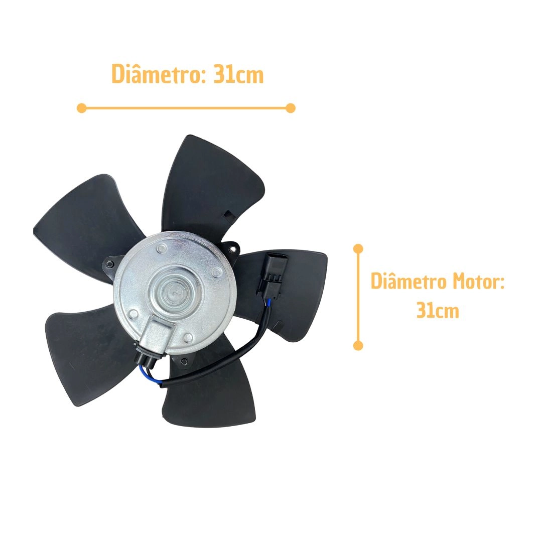 Ventoinha Radiador Compatível Honda Fit City 2009 A 2013