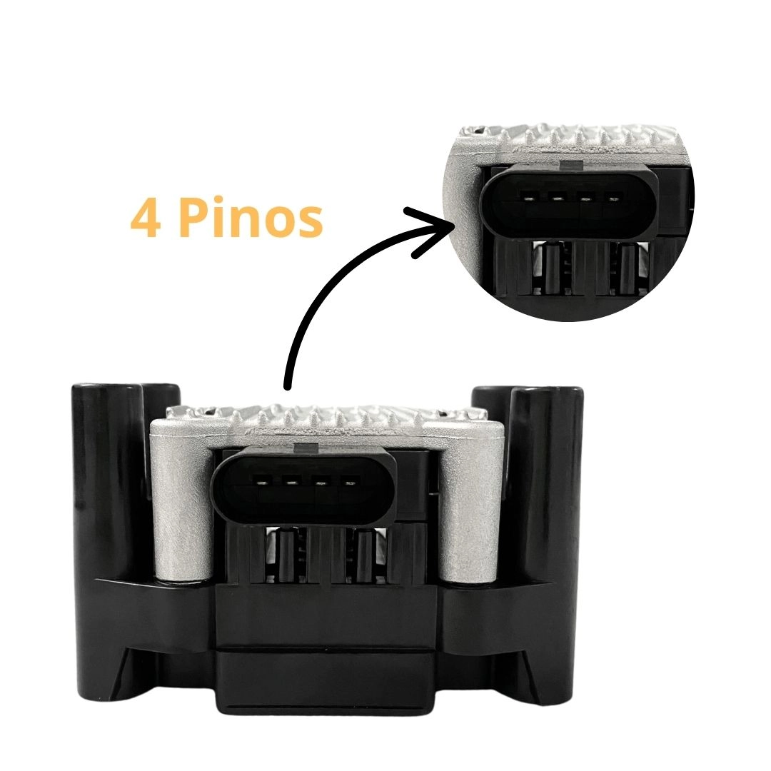 Bobina Ignição Para Saveiro 1.6 09 a 16 032905106B 4 Pinos Bobina Ignição Para Saveiro 1.6 09 a 16 032905106B 4 Pinos