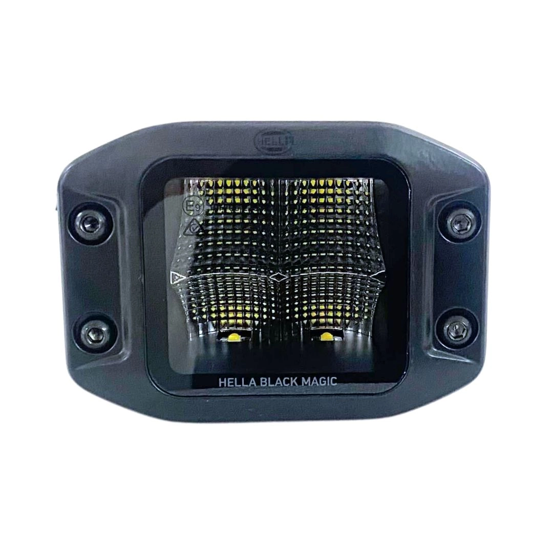 Par Farol Milha Auxiliar LED Parachoque Embutir Bivolt 12/24v Universal Hella 1FA358176831