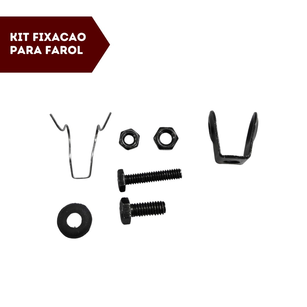 Farol Auxiliar Universal Retangular 152x78mm Vidro Amarela