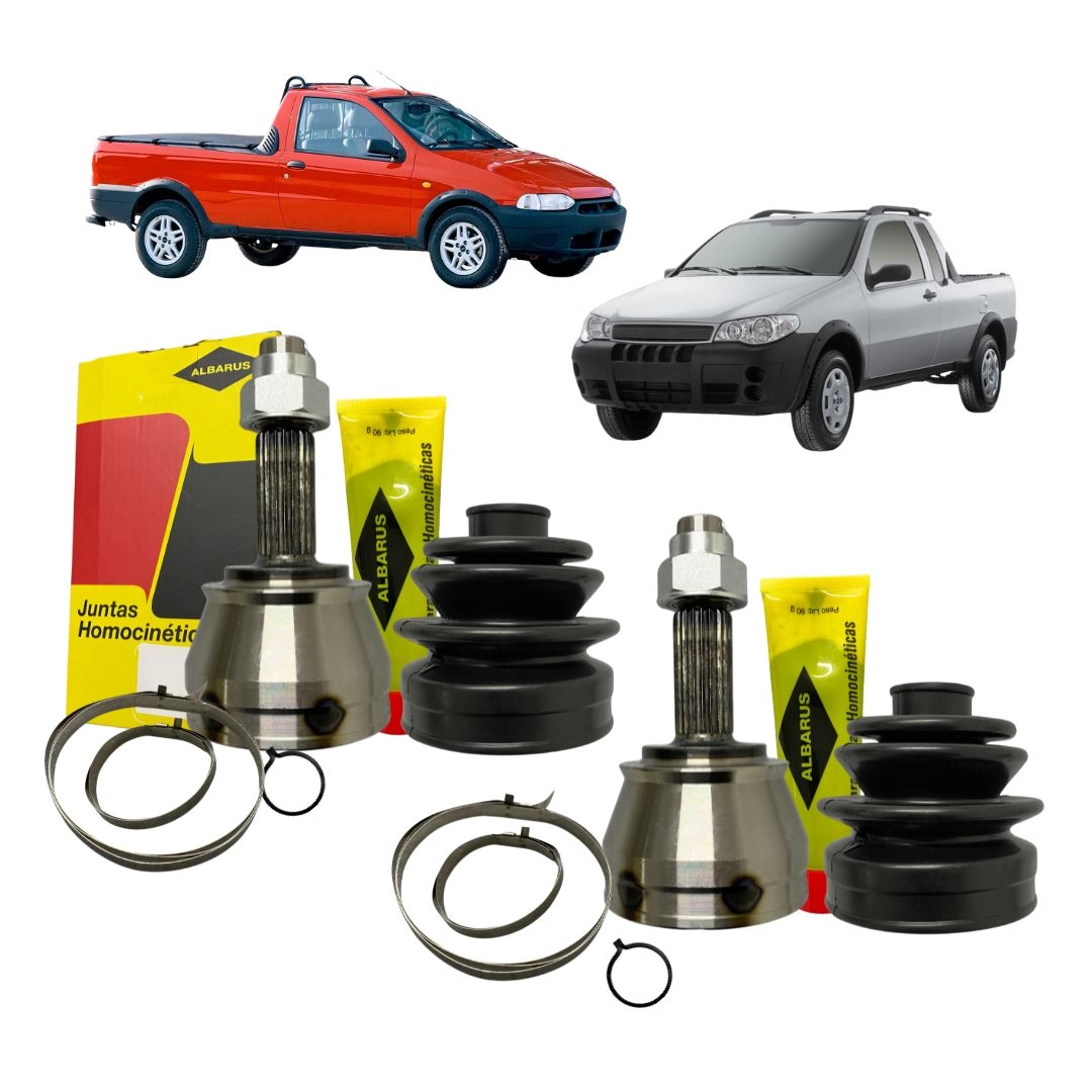 Par Junta Ponteira Homocinetica Para Strada 1.5 1.6 98 a 05