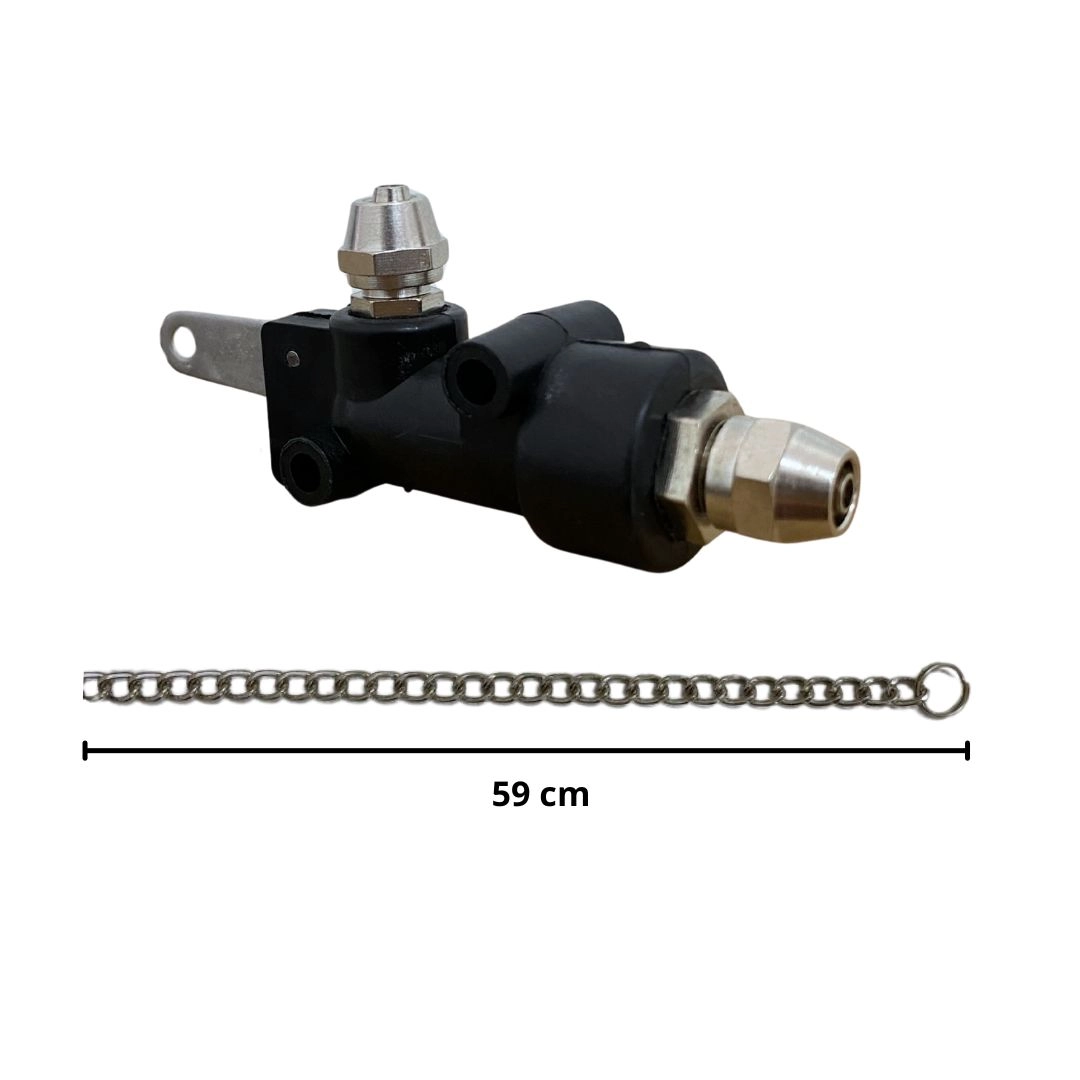 Válvula Cordinha Com Corrente De Metal Buzina A Ar Universal Caminhão Válvula Cordinha Com Corrente De Metal Buzina A Ar Universal Caminhão
