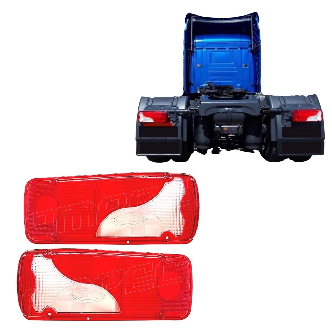 Par Lente Traseira Compatível Scania S4 S5 Botinha Após 07 Par Lente Traseira Compatível Scania S4 S5 Botinha Após 07