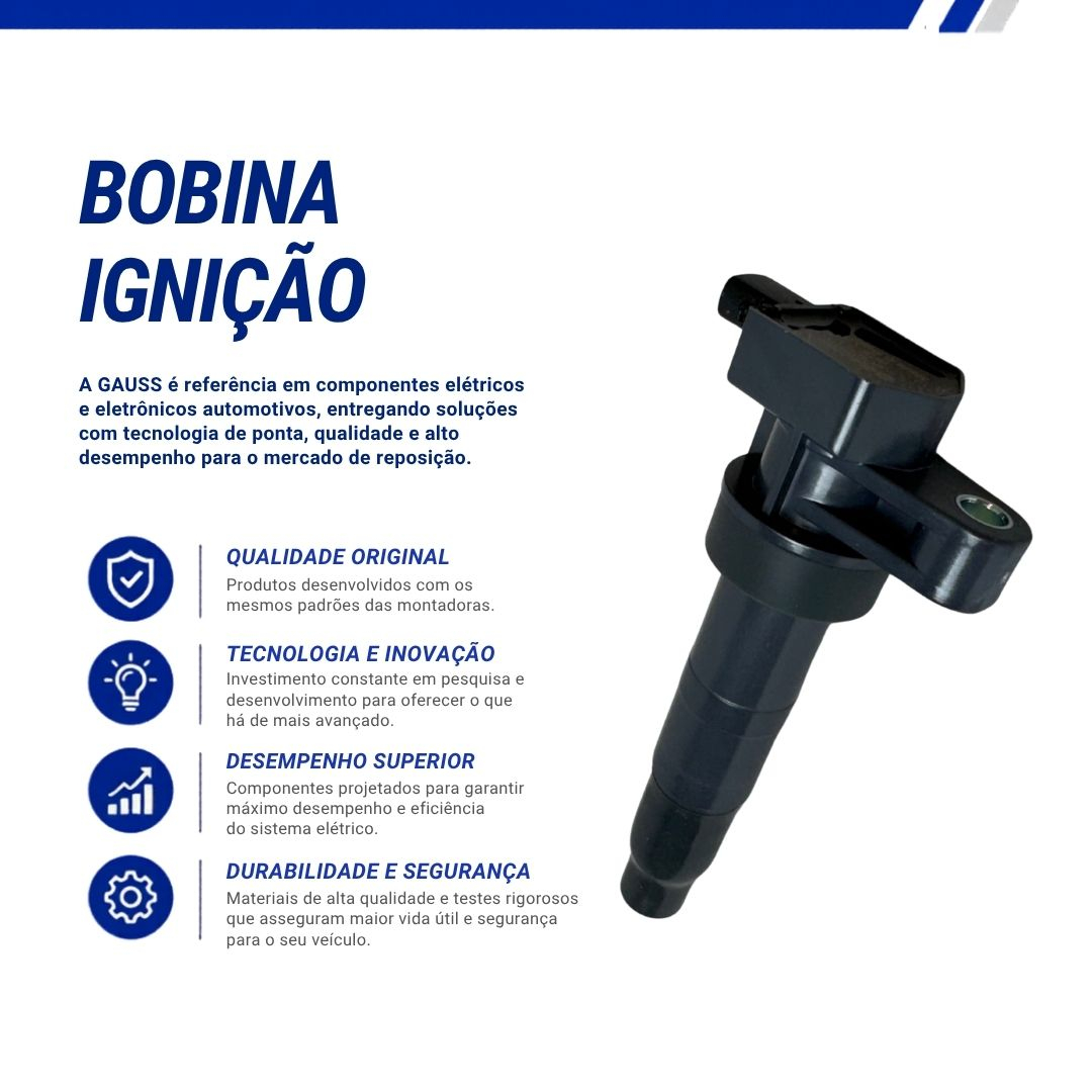 Bobina de Ignição Tipo Caneta 12V 2 Pinos Para Hyundai Azera 3.3 V6 Sonata 2.4 3.3 e Kia Magentis Sorento Gauss