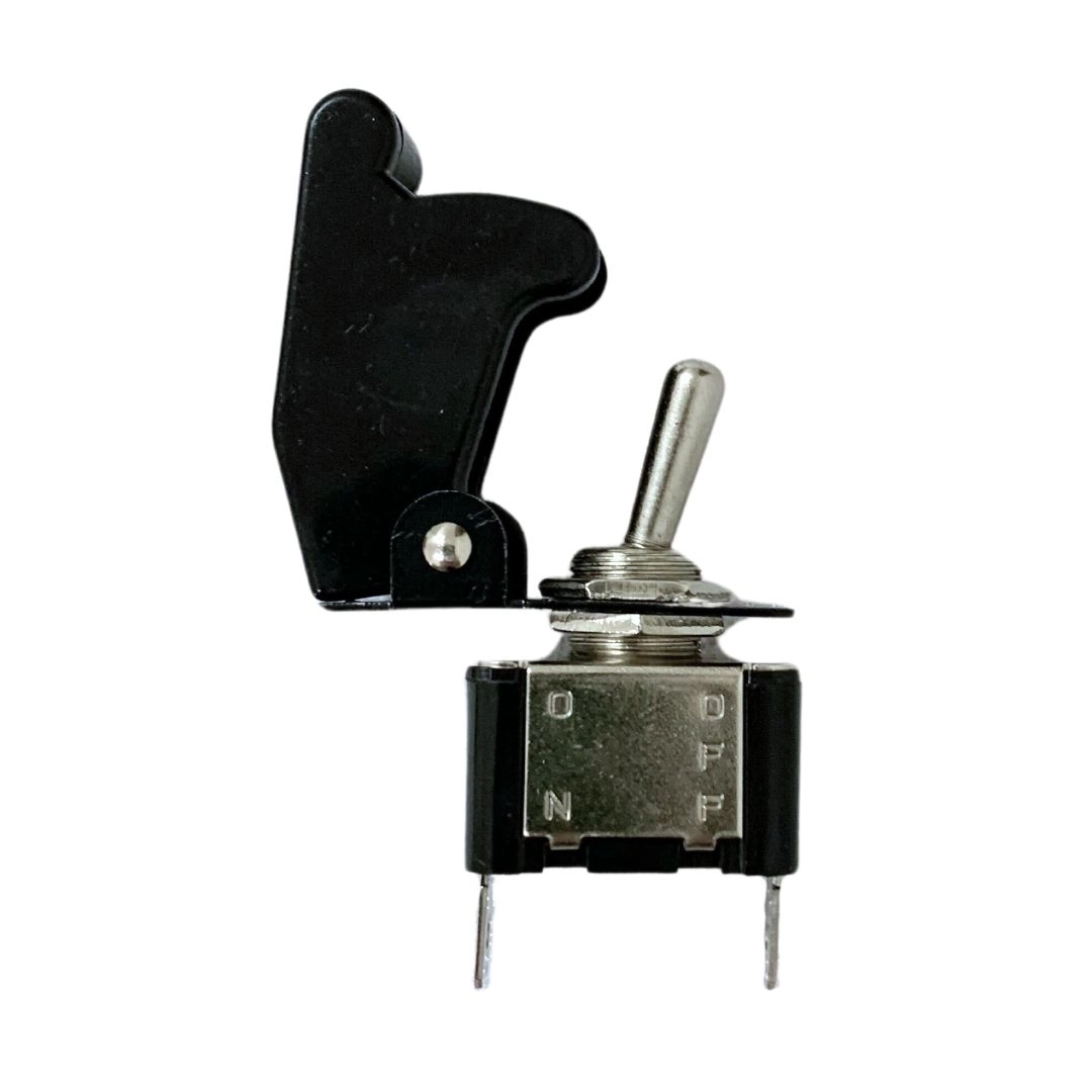 Kit 2 Chave Botão Liga Desliga 2 Posições Preta Tipo Caça