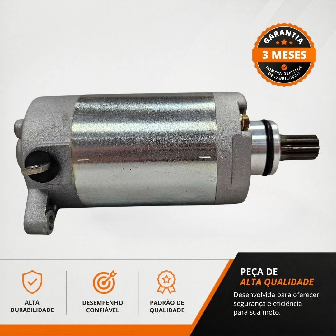 Motor de Arranque Partida 9 Dentes 12v Para Yamaha Ybr Factor 125 Xtz 125 Magnetron 5HH-81890-00 Motor de Arranque Partida 9 Dentes 12v Para Yamaha Ybr Factor 125 Xtz 125 Magnetron 5HH-81890-00