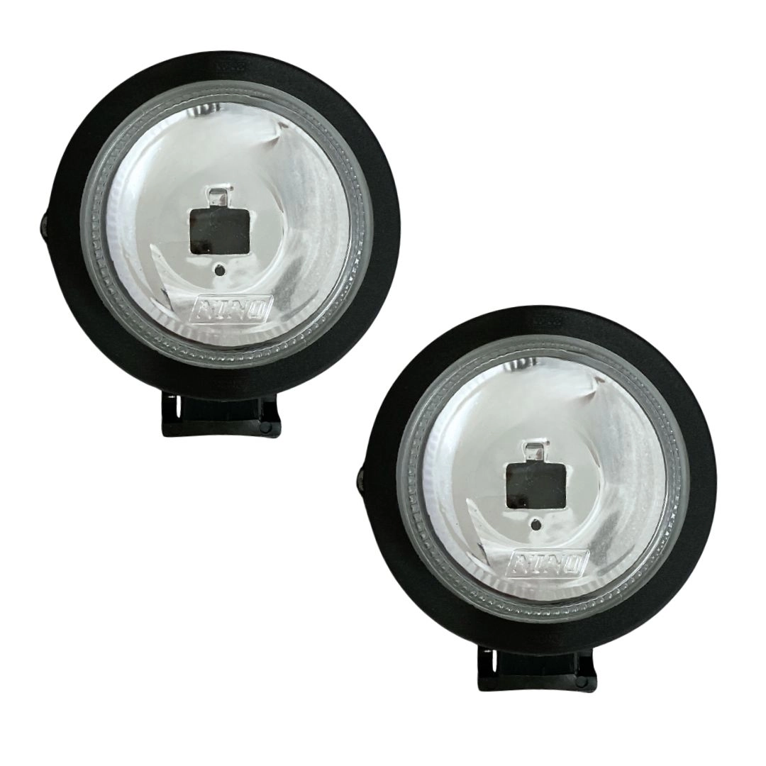 Par Farol Auxiliar Mini Milha Redondo Longo Alcance Univ.