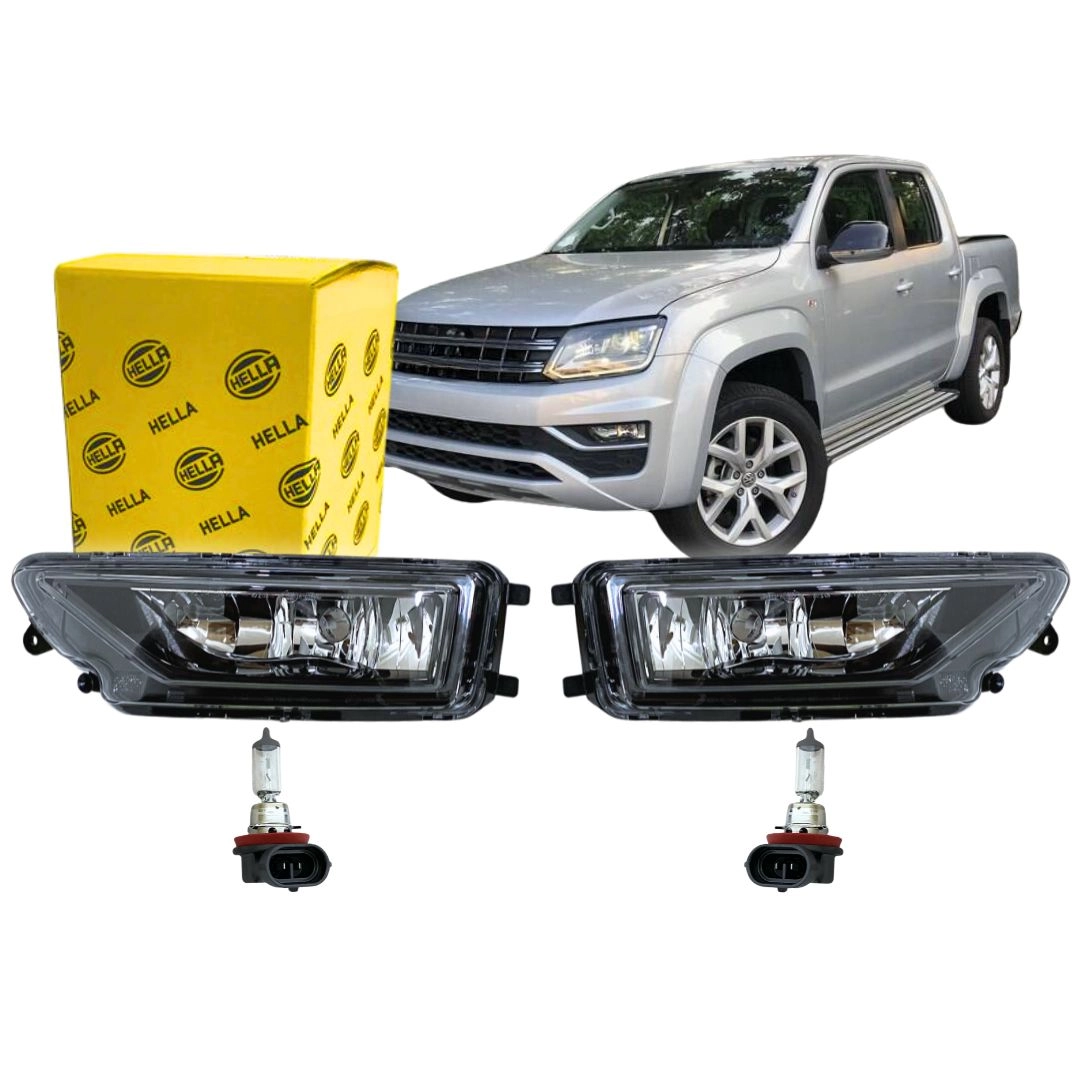 Par Farol Auxiliar Milha Neblina Vw Amarok LD LE Hella