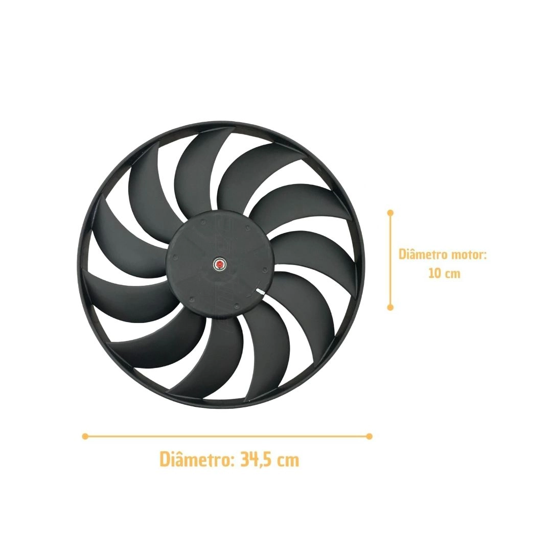 Ventoinha Radiador Ford Fiesta Ecosport Com Ar 1.0 1.6 Ventoinha Radiador Ford Fiesta Ecosport Com Ar 1.0 1.6