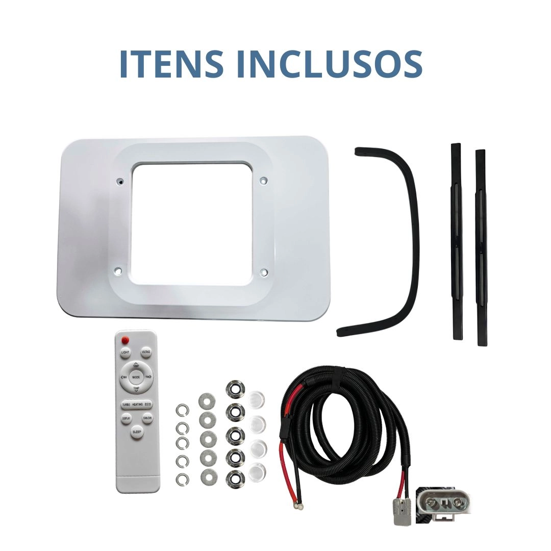 Kit Ar-Condicionado Para Caminhão Motorhome Van Trator Teto Elétrico Portátil Inverter 24v 9000 BTUs Kit Ar-Condicionado Para Caminhão Motorhome Van Trator Teto Elétrico Portátil Inverter 24v 9000 BTUs