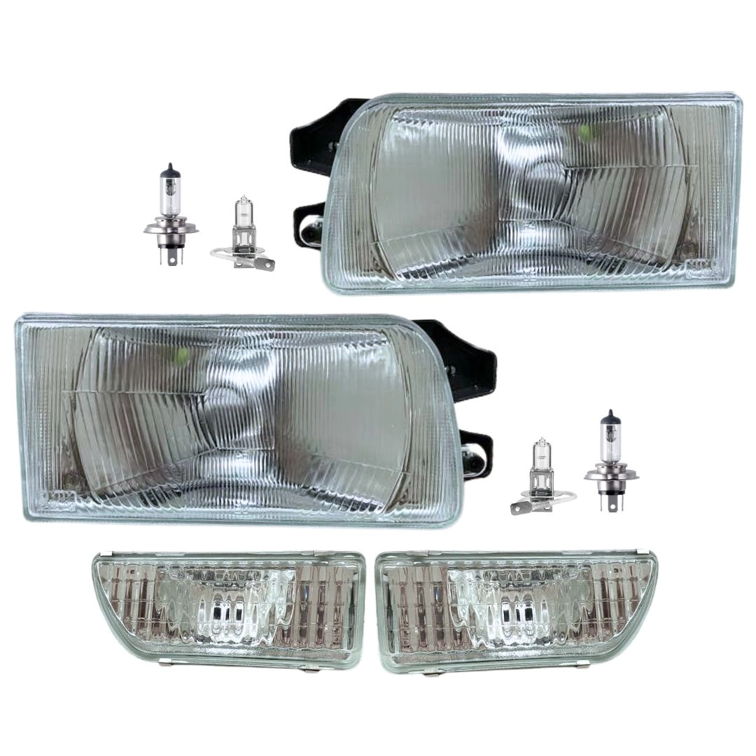 Kit Farol e Milha Para Gol Parati Quadrado G1 91 a 95 Vidro Kit Farol e Milha Para Gol Parati Quadrado G1 91 a 95 Vidro