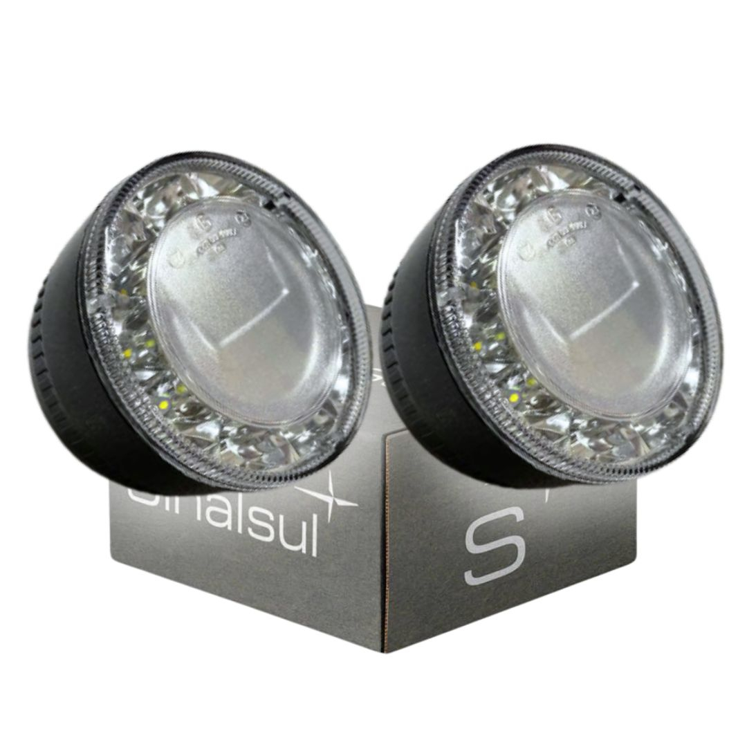 Par Farol Auxiliar Milha DRL LED 24v Para Mercedes Benz Accelo Após 2023 Sinal Sul A9798200356