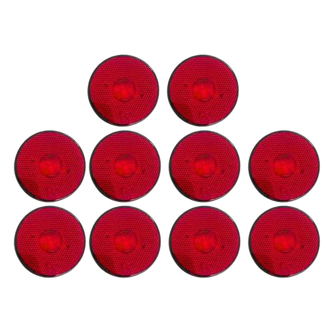 Kit 10 Lanternas Lateral Led Caminhão Carreta Sem Suporte Vermelha G
