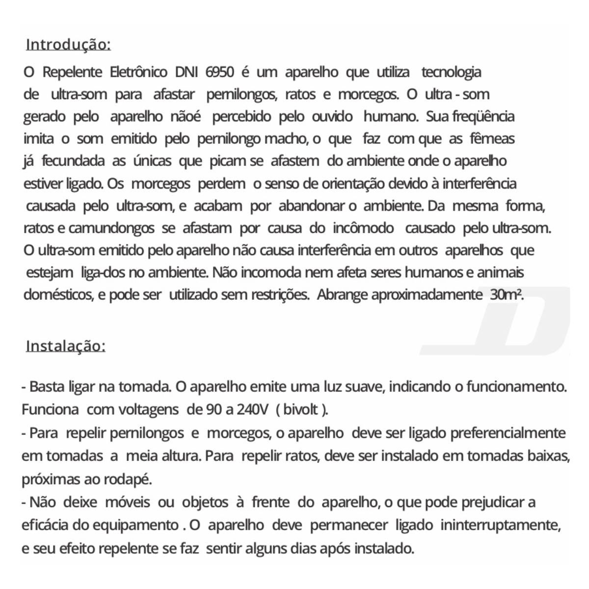 Kit 3 Repelentes Eletrônicos Pernilongo Morcego Rato Bivolt