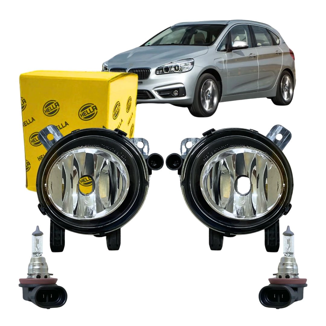 Par Farol Neblina Para BMW 225Xe Hybrid 2014 a 2021 Hella