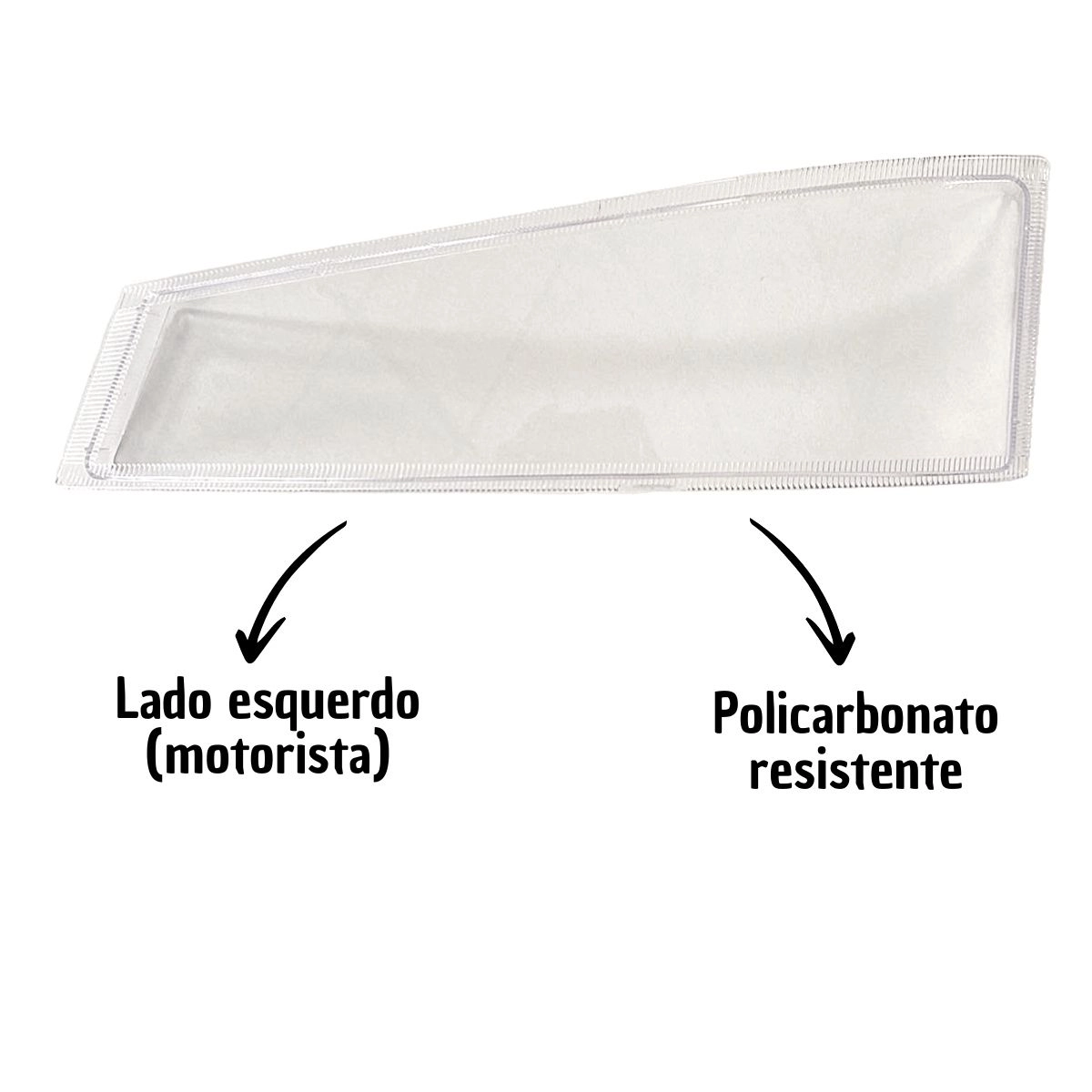 Lente para Farol Auxiliar Para Volvo FH16 Esquerdo Lente para Farol Auxiliar Para Volvo FH16 Esquerdo