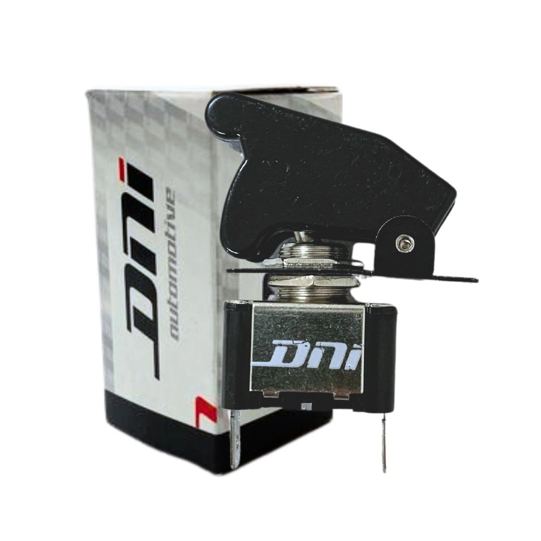 Chave Botão Liga Desliga 2 Posições Capa Preta Tipo Caça