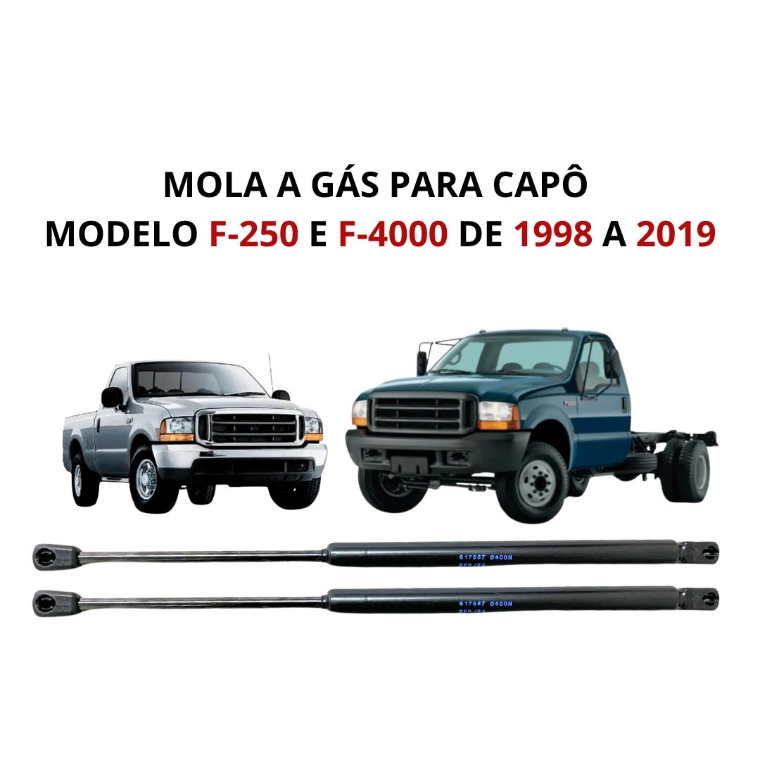 Par Amortecedor a Gás Capô Para Ford F250 F4000 1998 a 2019 Par Amortecedor a Gás Capô Para Ford F250 F4000 1998 a 2019