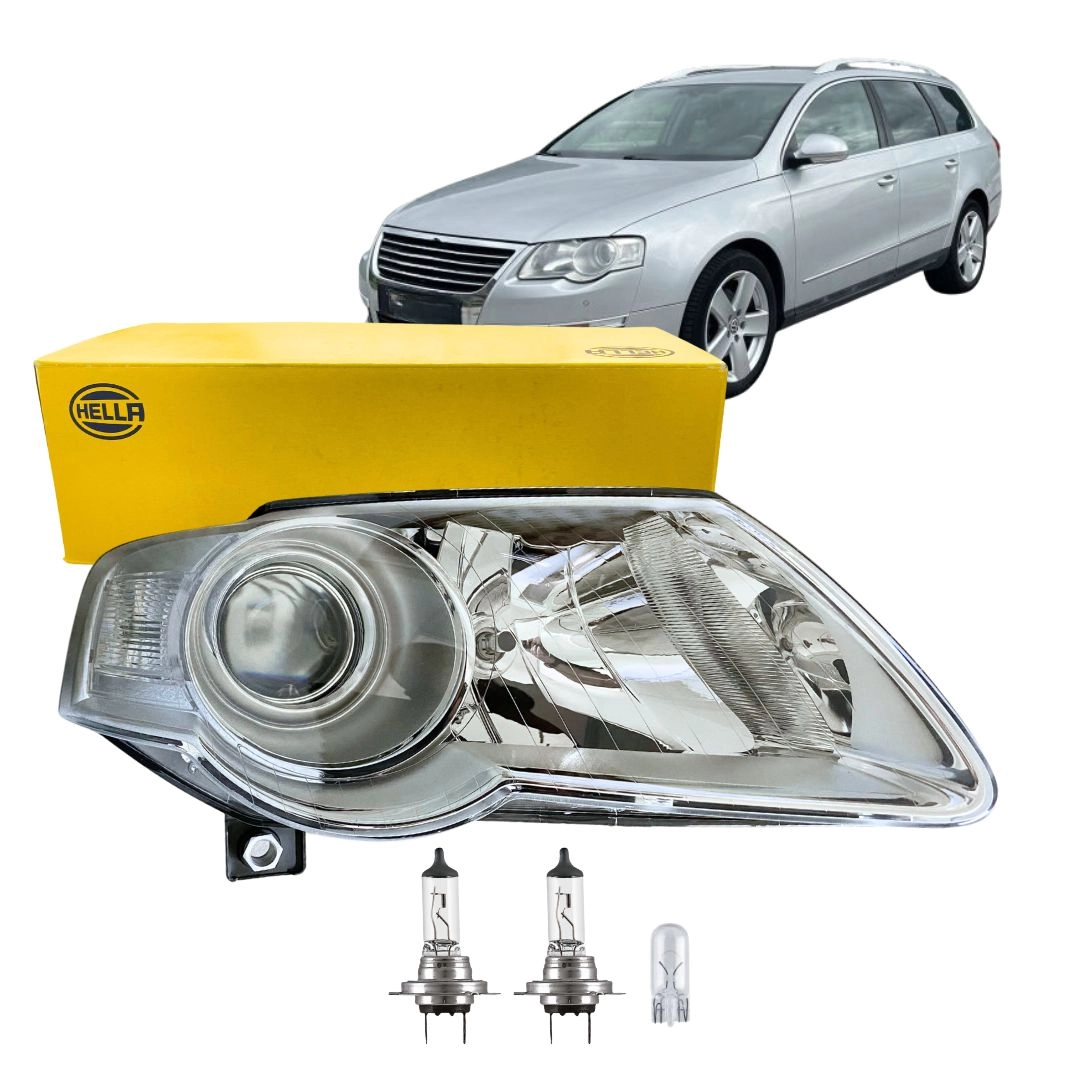 Farol Para Passat Variant 2005 a 2011 Lado Direito Hella