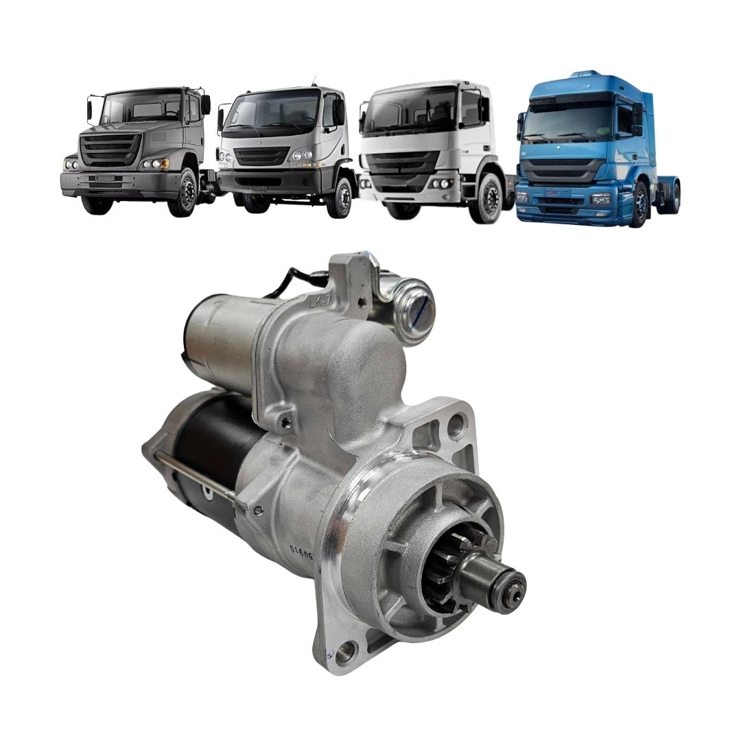 Motor Partida Arranque 24v Para Mercedes Benz Atego Accelo Atron Axor Delco Remy 8200297 M009T65271 Motor Partida Arranque 24v Para Mercedes Benz Atego Accelo Atron Axor Delco Remy 8200297 M009T65271