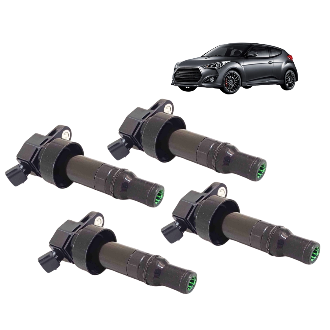 Kit 4 Bobina de Ignição Para Veloster 1.6 2011 a 2013 Hella Kit 4 Bobina de Ignição Para Veloster 1.6 2011 a 2013 Hella
