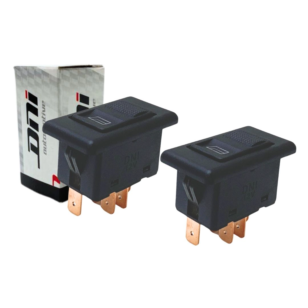 Par Chave Comutadora Interruptor Vidro Elétrico 12V 