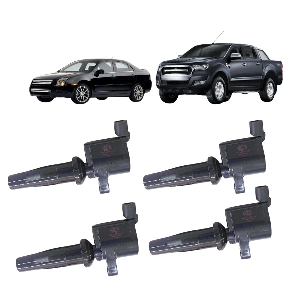 Kit 4 Bobina de Ignição Para Fusion 2.0 2.5 Ranger 2.5 Hella Kit 4 Bobina de Ignição Para Fusion 2.0 2.5 Ranger 2.5 Hella
