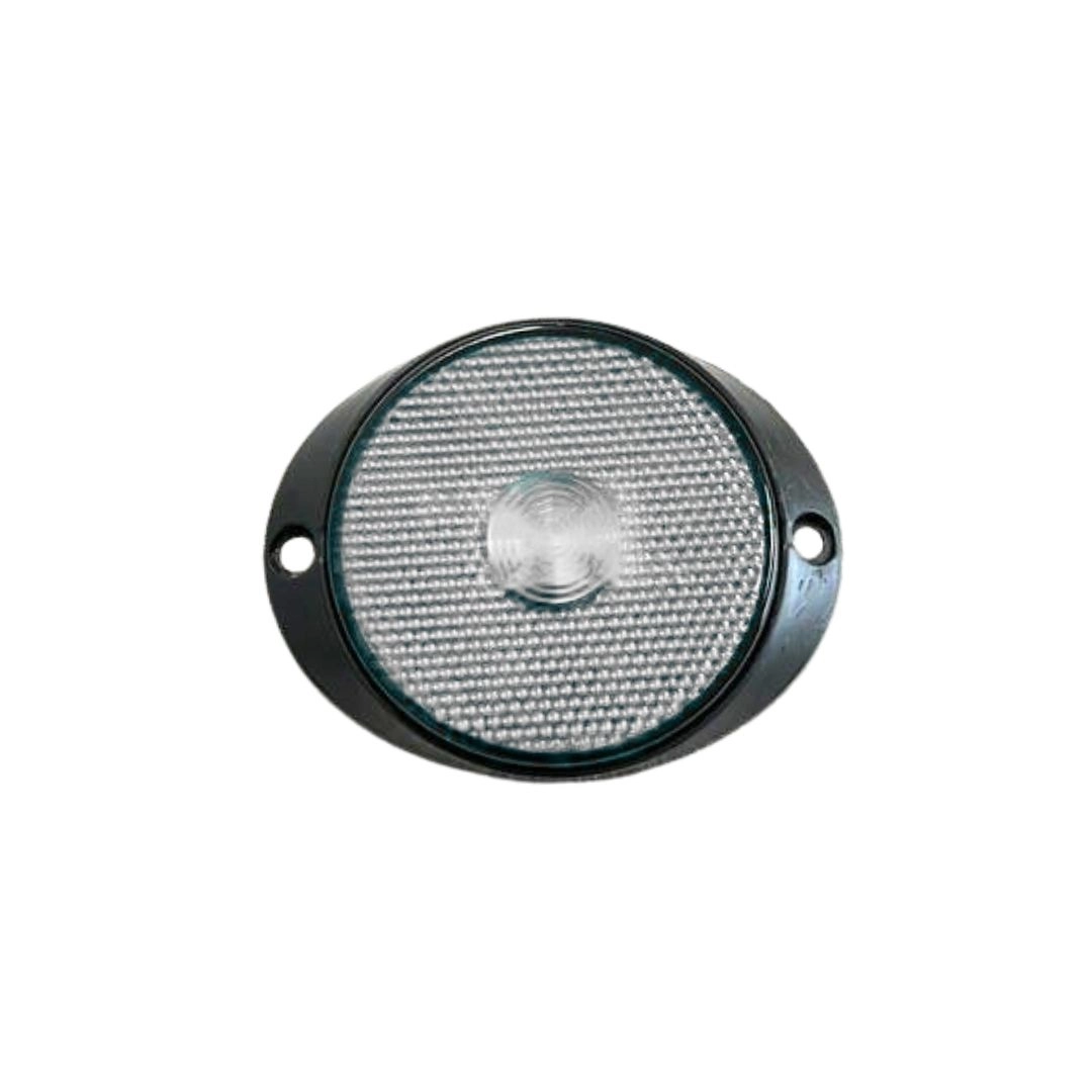 Lanterna Lateral Implemento P 65mm Com Suporte Frontal LED Cristal Para Carreta Caminhão Trailer Reboque 