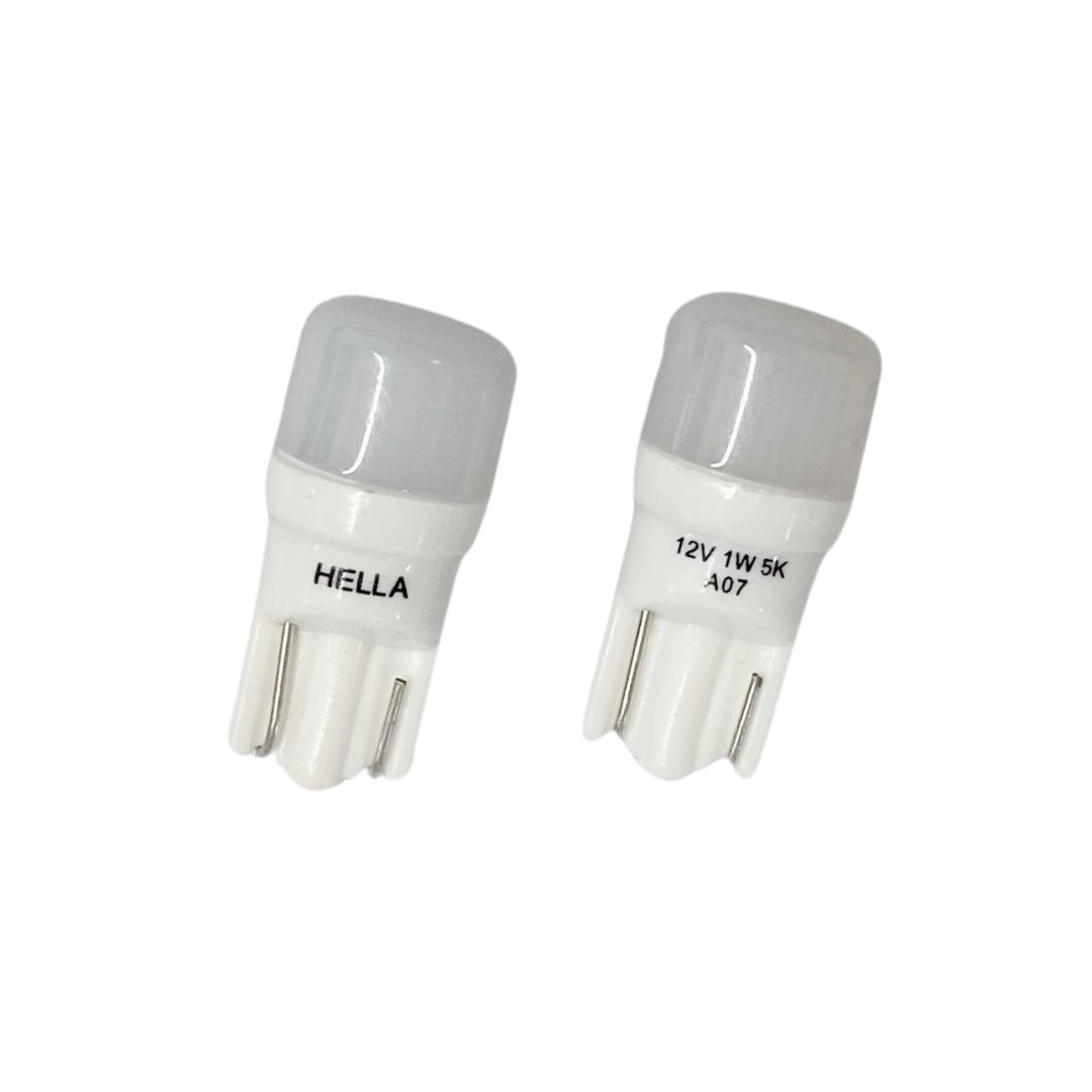Lâmpada Led Pingão W5W Luz Branca 12v 921 LED 5k HELLA Lâmpada Led Pingão W5W Luz Branca 12v 921 LED 5k HELLA