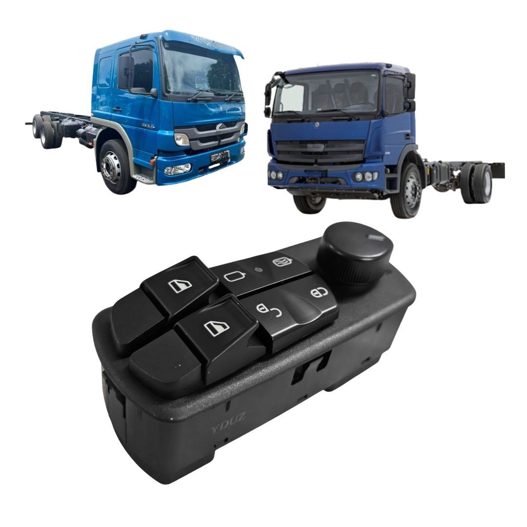 Botão Interruptor Vidro Elétrico Para Atego 06 a 22 Esquerdo