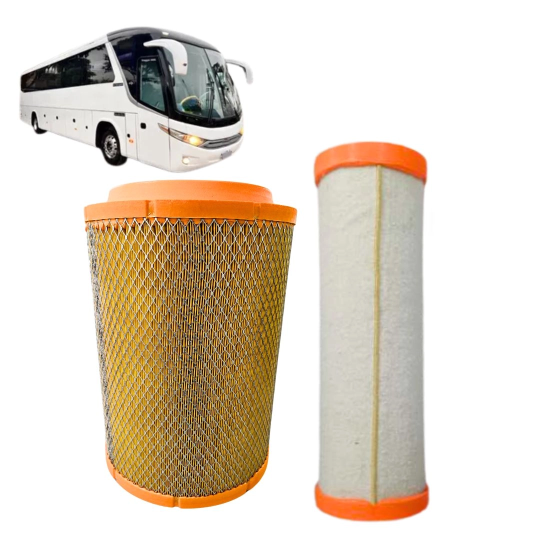 Kit Filtro Ar Motor Para Mercedes Benz O 500 M 6345280306