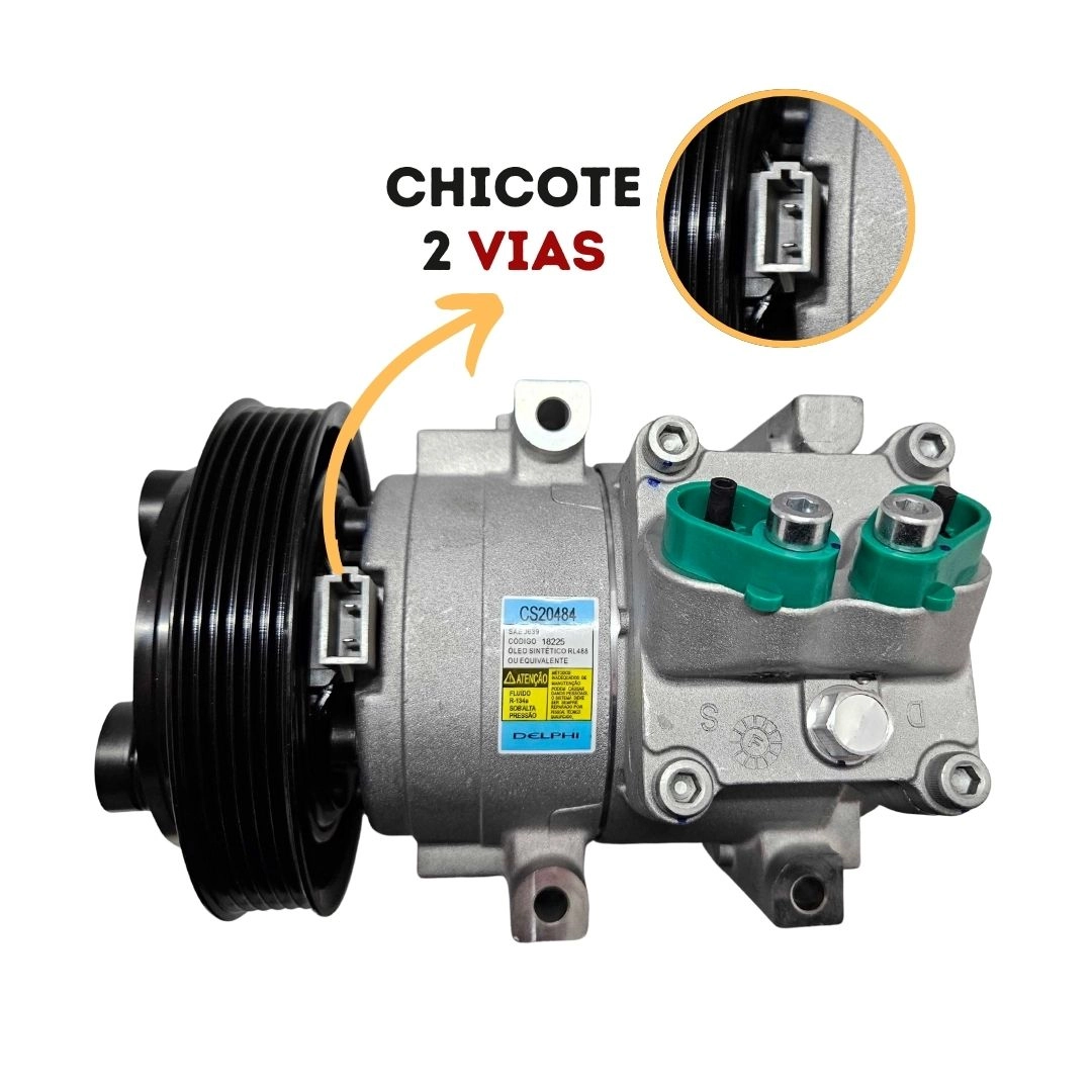 Compressor Ar Para EcoSport Fiesta 1.0 1.6 2006 a 2014 Delphi CS20484