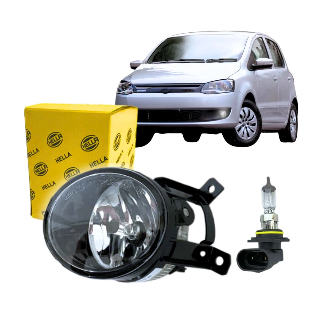Farol Milha Auxiliar Para Volkswagen Gol Voyage Fox SpaceFox Lado Esquerdo Farol Neblina Hella