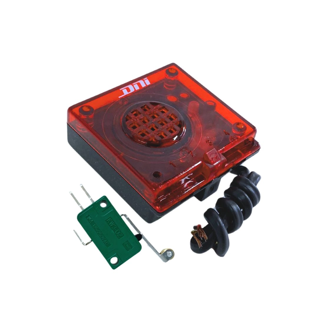 Alarme Sonoro Visual p/ Caminhão Caçamba Basculante Bivolt