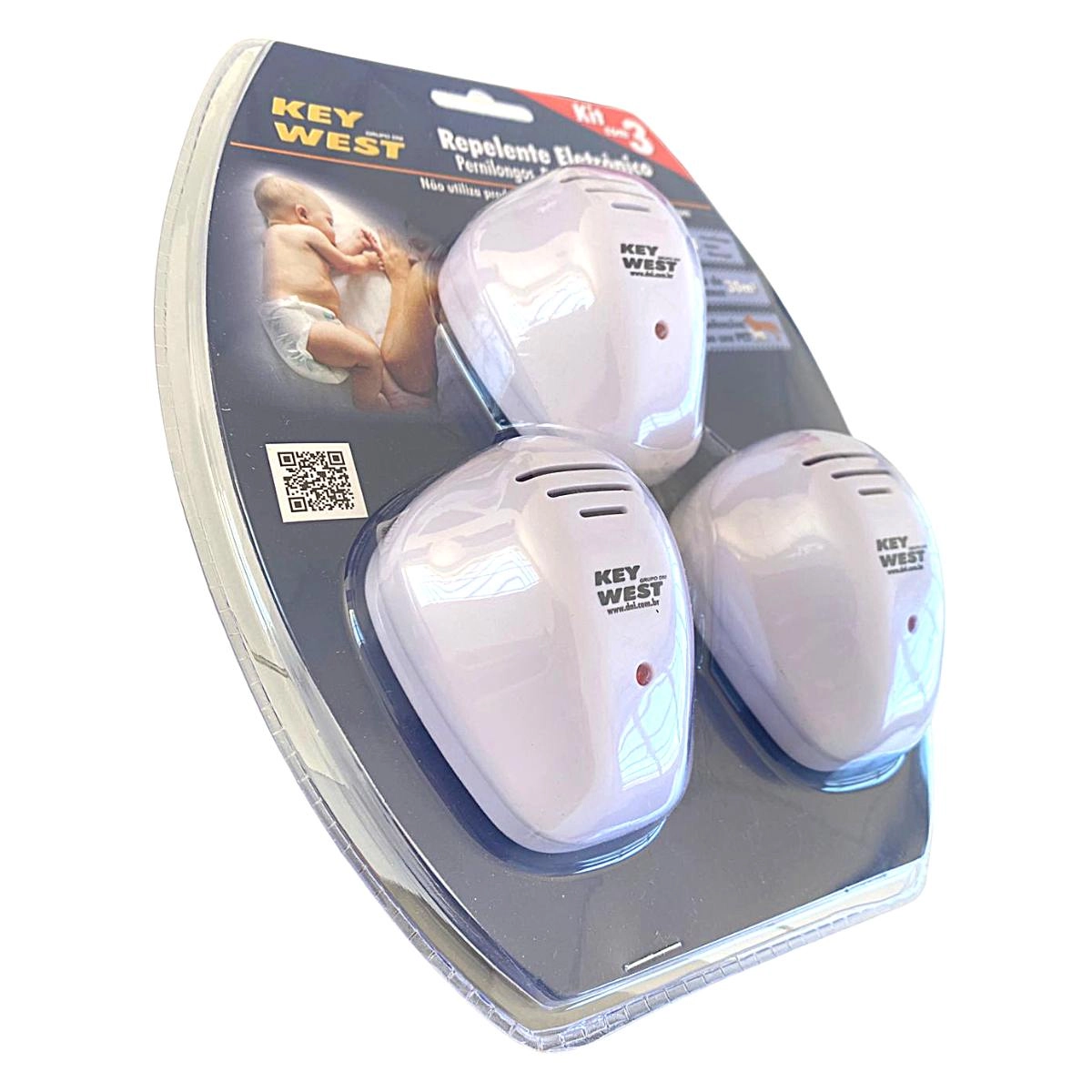 Kit 3 Repelentes Eletrônicos Pernilongo Morcego Rato Bivolt