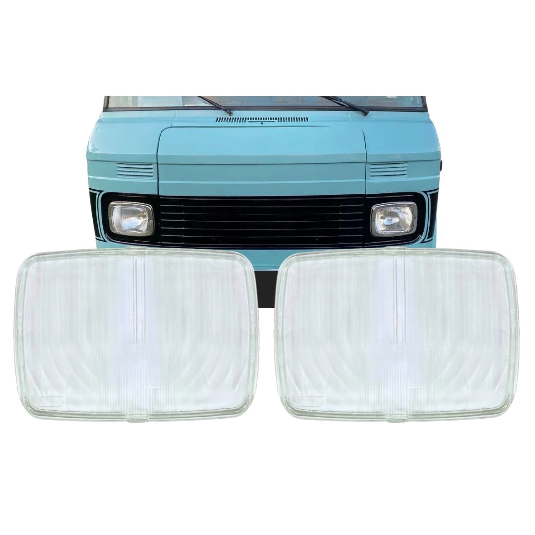 Par Lente Vidro Farol Principal Compatível MB 608 LD/LE