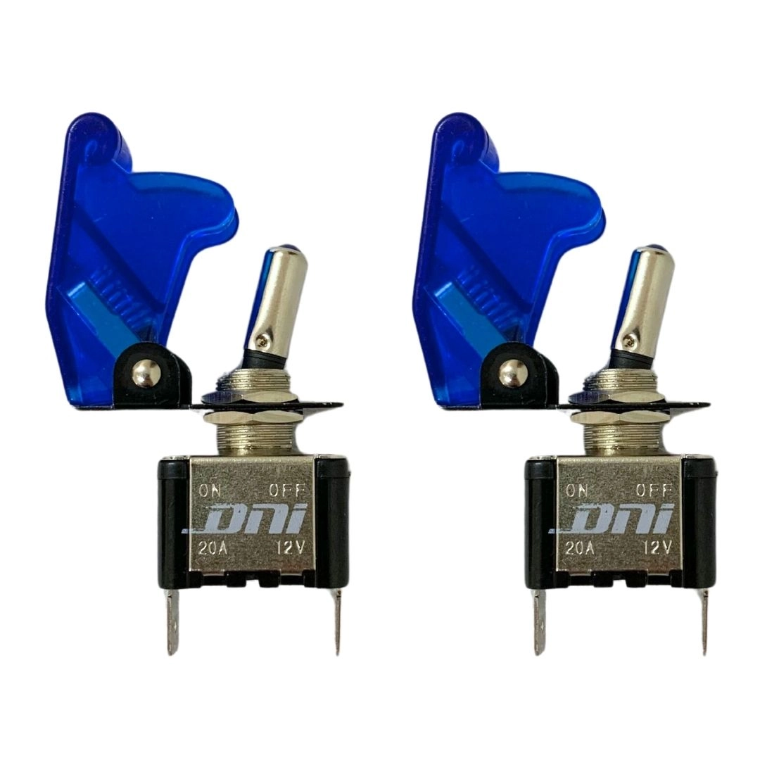 Kit 2 Chave Botão Liga Desliga 2 Posições 12v LED Azul 