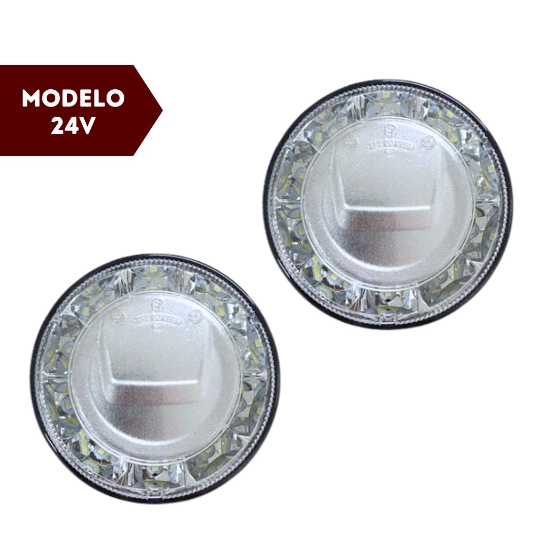 Par Lanterna Dianteira Para MB Accelo Luz Diurna LED