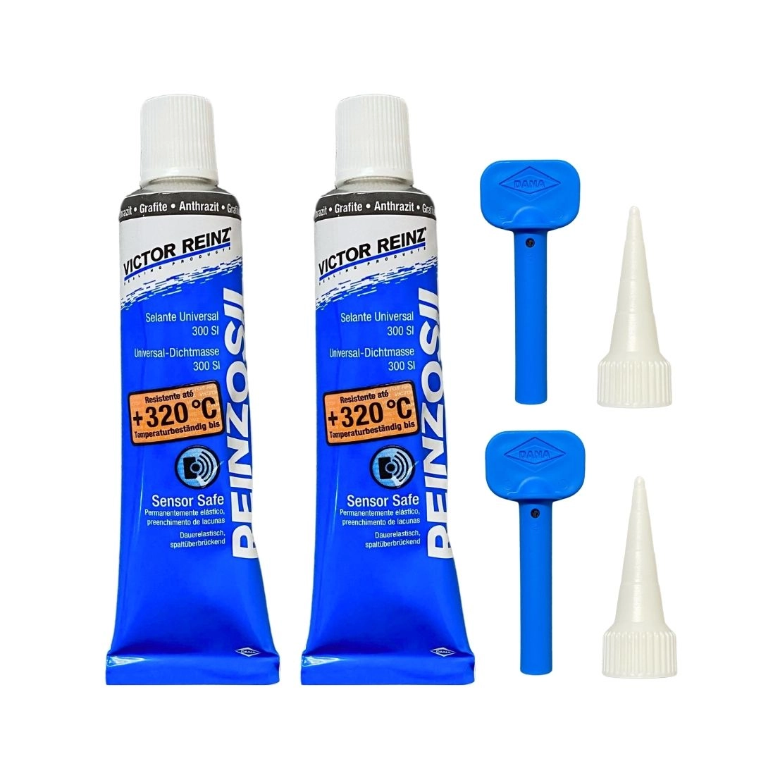 Par Cola Silicone Reinzosil Alta Temperatura Carter do Óleo