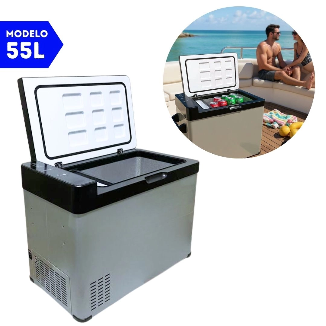 Geladeira 55 Litros 12V/24V 110v/220v Barco Iate Lancha Geladeira 55 Litros 12V/24V 110v/220v Barco Iate Lancha