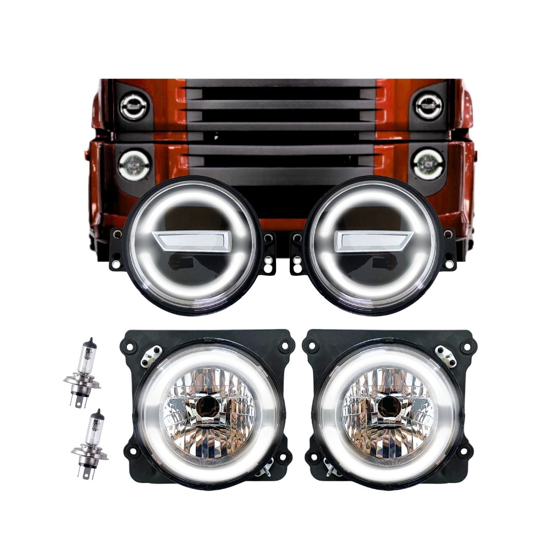 Kit Farol DRL Led + Pisca Para VW Novo Constellation