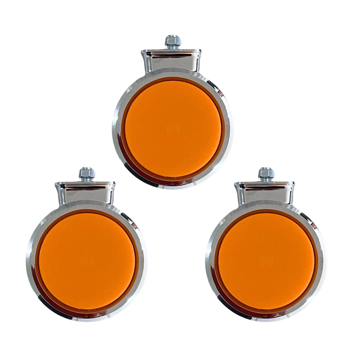 Kit 3 Lanterna Bojuda Foguinho Maria LED Cromada Amarela Kit 3 Lanterna Bojuda Foguinho Maria LED Cromada Amarela