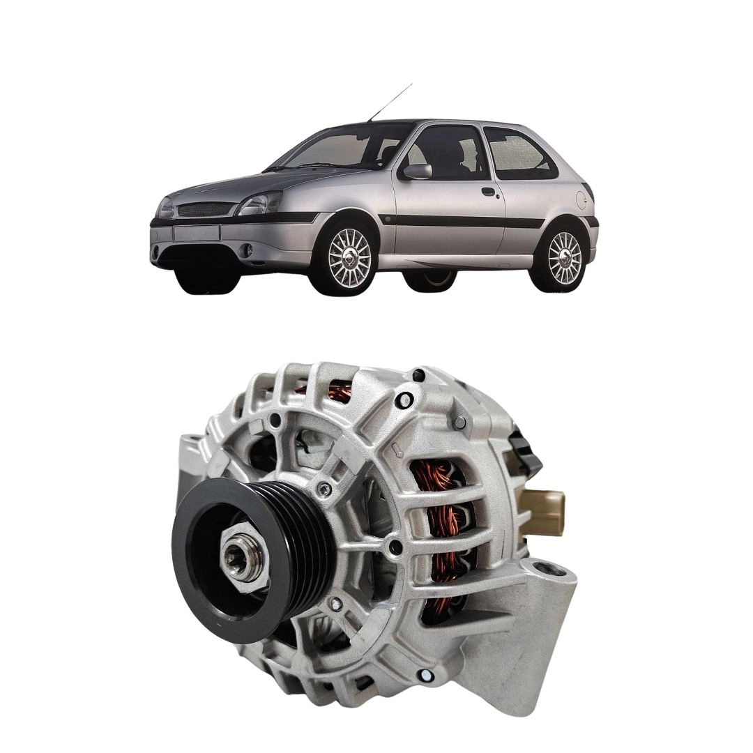 Alternador 90a Para Fiesta 1.0 1.6 Zetec Rocam 1999 a 2002