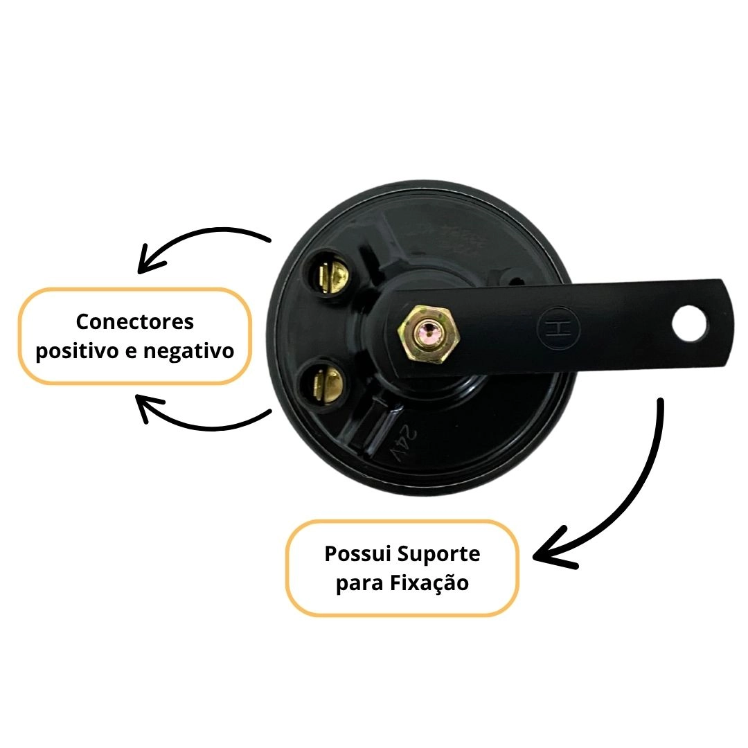 Buzina Disco 24v Universal Caminhões Ônibus Tratores Maquinas Agrícolas Buzina BiBi 24v Caminhão Buzina Disco 24v Universal Caminhões Ônibus Tratores Maquinas Agrícolas Buzina BiBi 24v Caminhão