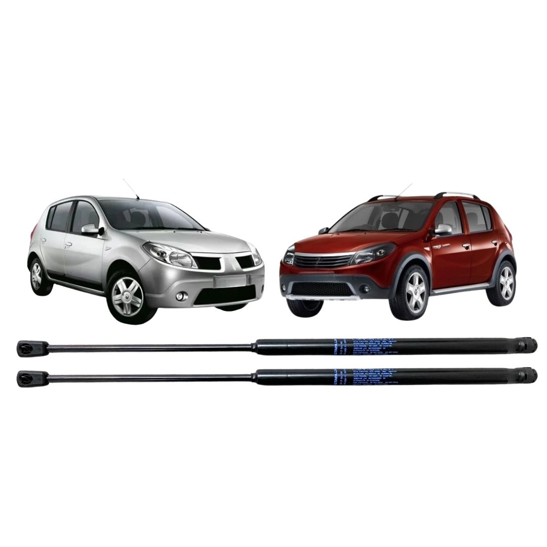 Par Amortecedor Porta Malas Para Renault Sandero 2007 a 2014