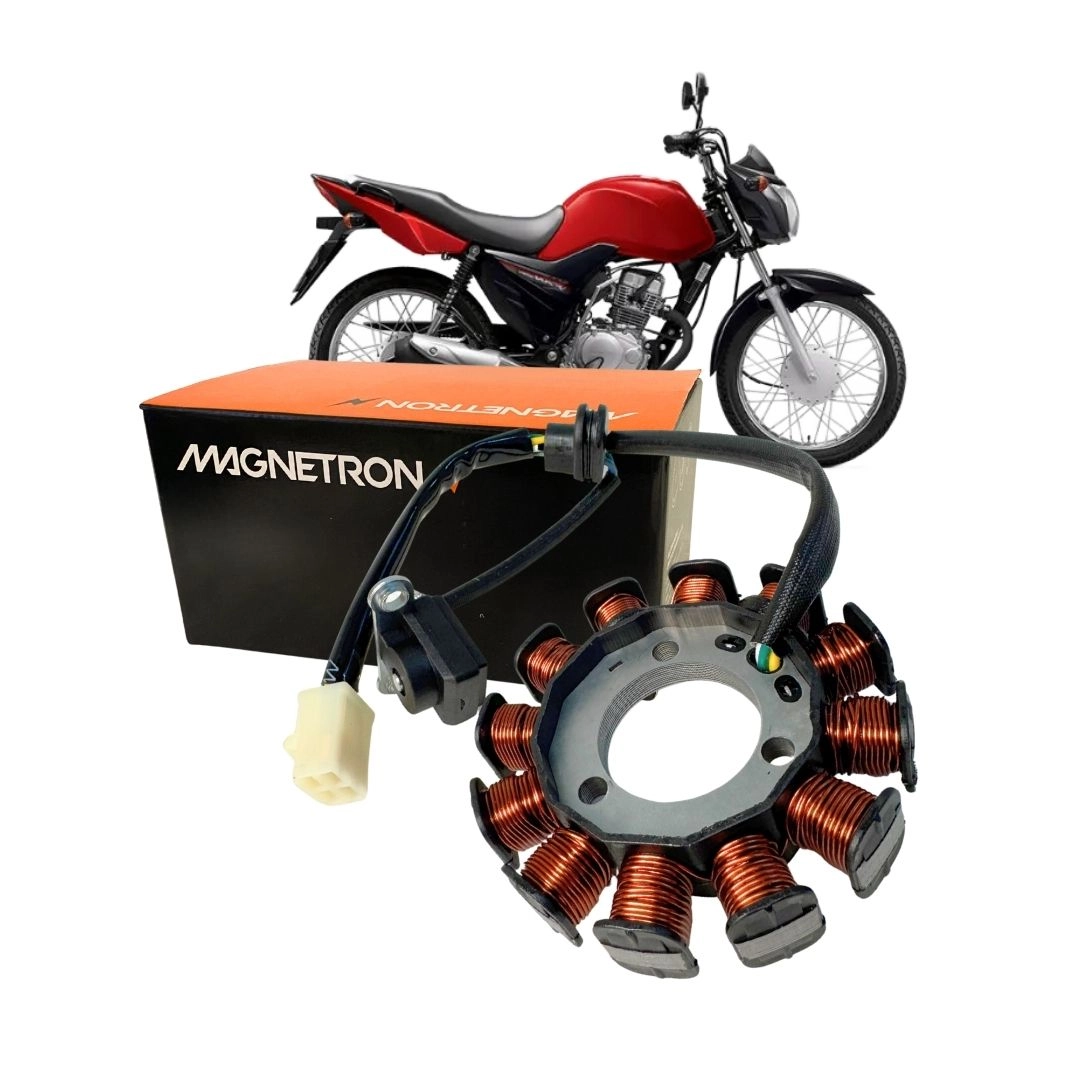 Estator Completo Com Bobina de Pulso Para Honda Cg Fan 125 Es Ks CG Cargo 125 Magnetron 90278670 Estator Completo Com Bobina de Pulso Para Honda Cg Fan 125 Es Ks CG Cargo 125 Magnetron 90278670