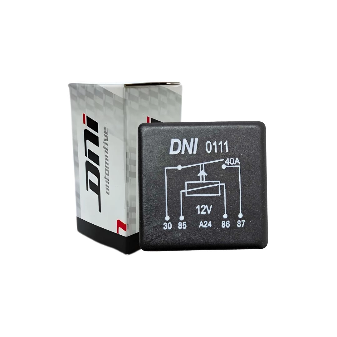 Rele Auxiliar 12v 40a 4 Terminais Sem Suporte DNI 0111 Uso Geral Rele 40a 12v