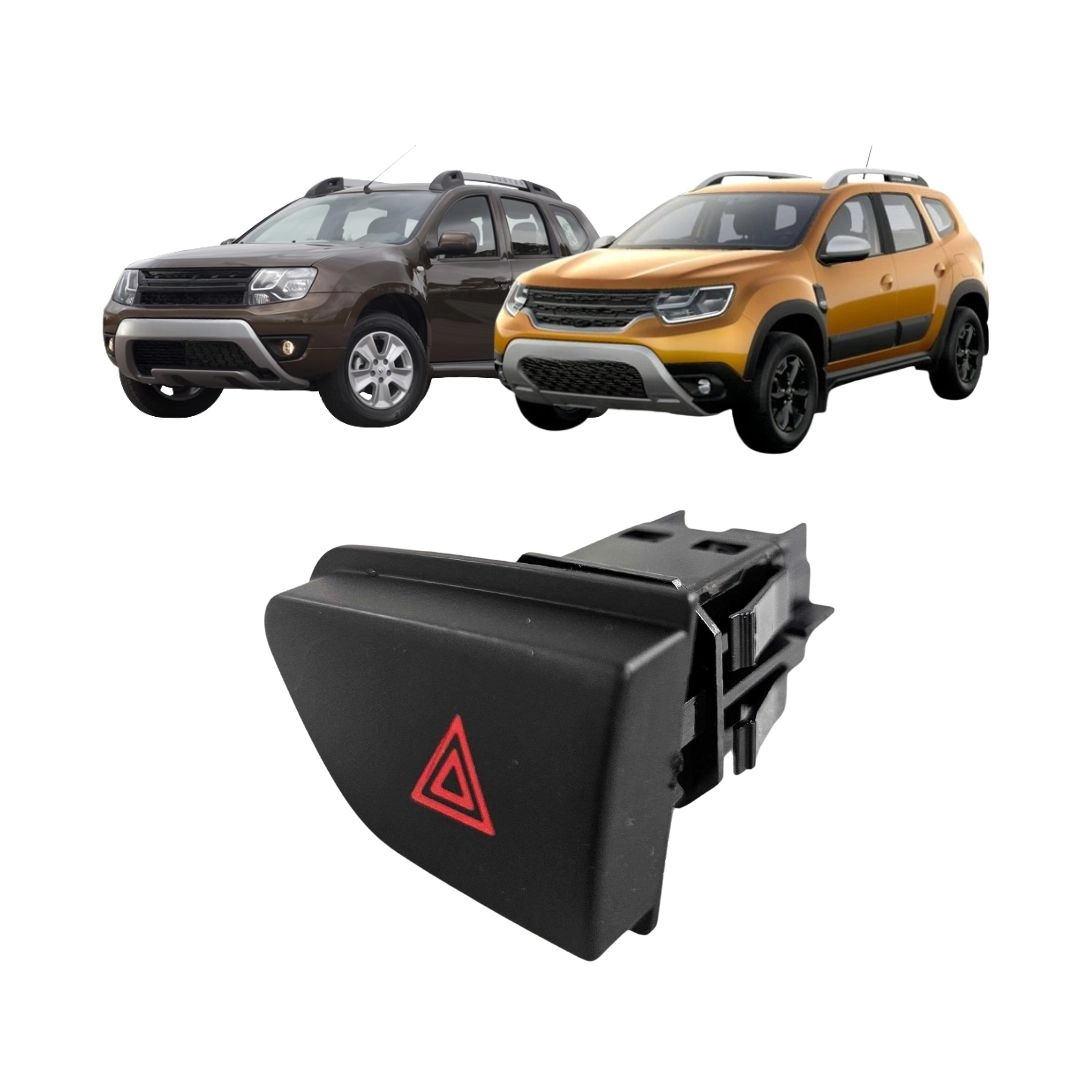 Botão Pisca Alerta Para Duster 2015 a 2022 252907372R 12v