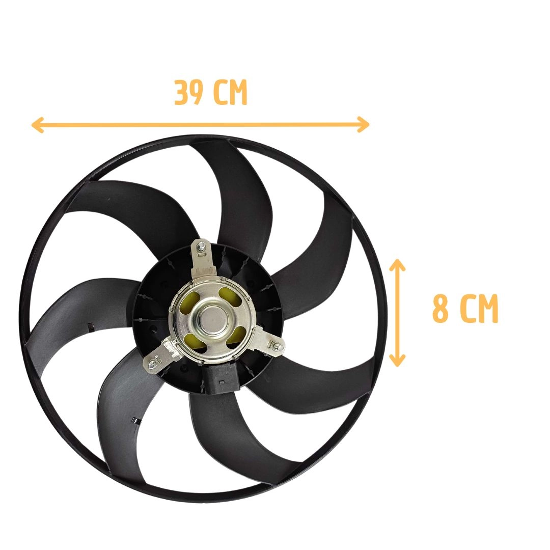 Ventoinha Radiador Para Gol Saveiro Voyage Fox G5 após 2008